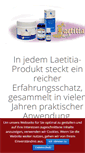 Mobile Screenshot of laetitia-naturprodukte.de